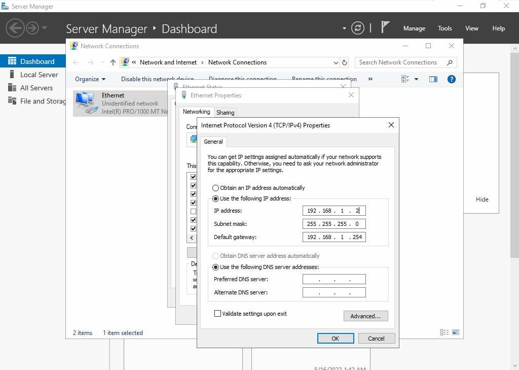 HSRP - Windows Interface Configuration